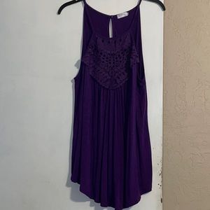 Purple spaghetti strap top